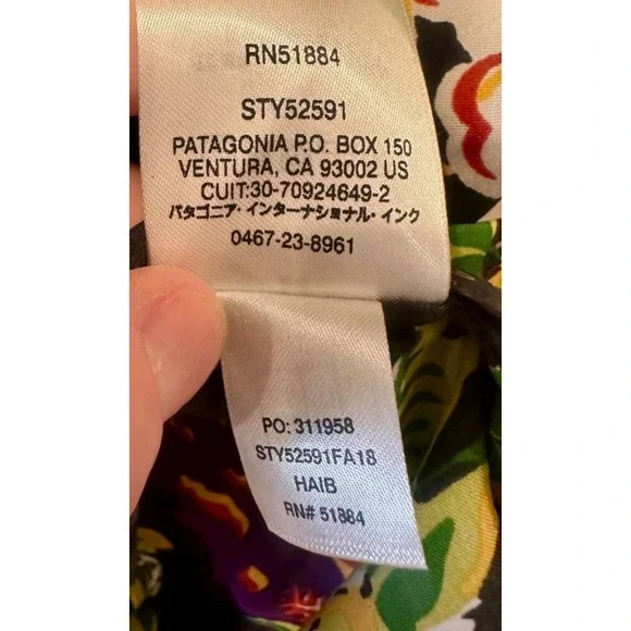 Vtg Patagonia 25th Anniv Pataloha Hawaiian Shirt Aloha Sz 12 Rare Y2K Hale'iwa - Picture 6 of 7